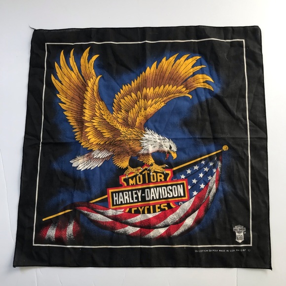 Harley-Davidson Accessories - Harley-Davidson Scarf Black Eagle Bandanna Tie